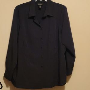 Lane Bryant Black Blouse Top 22/24